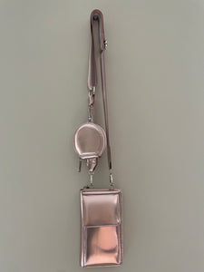 Metallic bag lichtroze