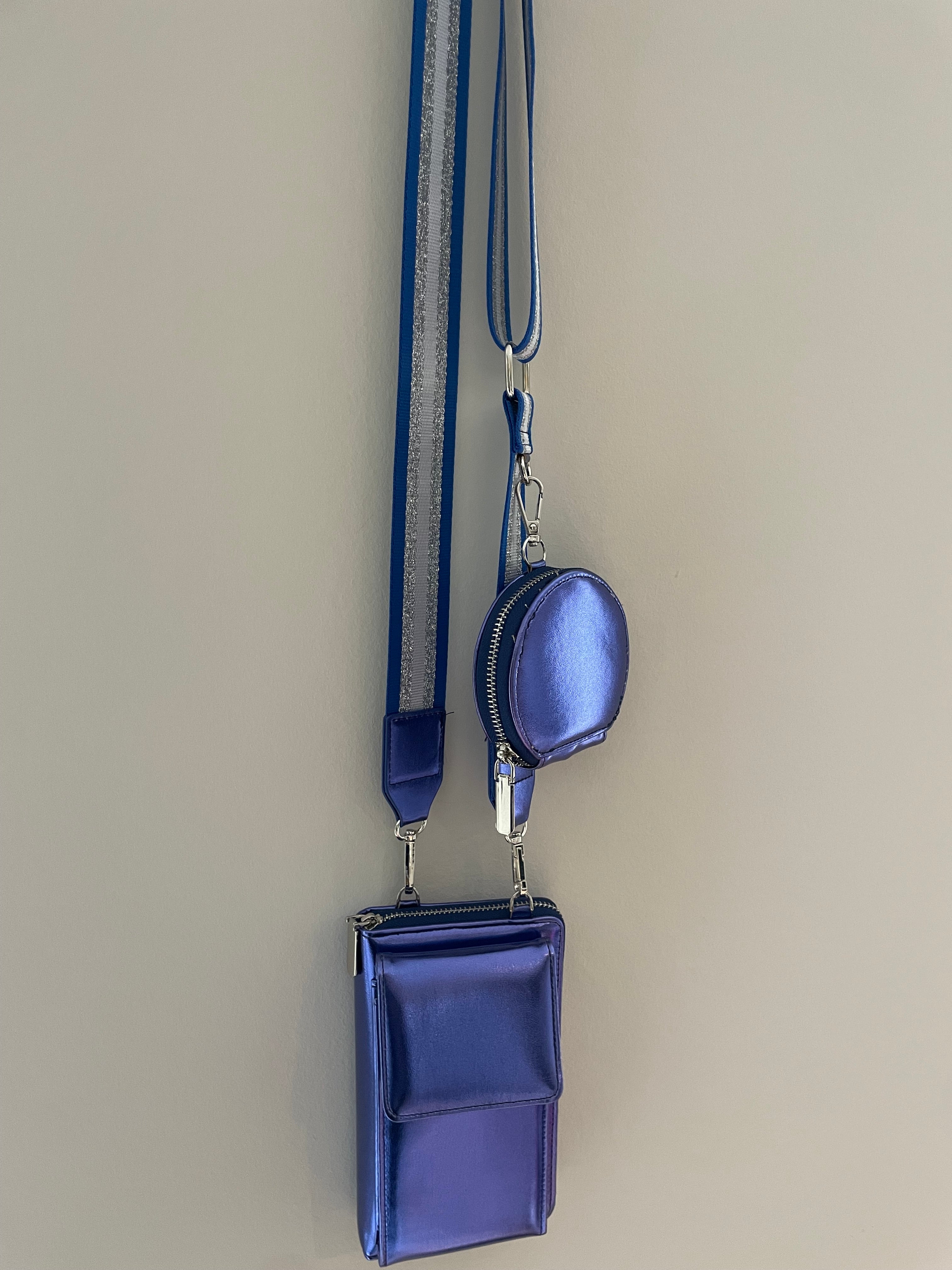 Metallic bag blauw