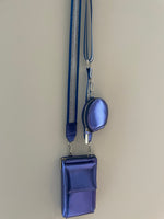 Metallic bag blauw