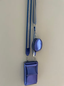 Metallic bag blauw